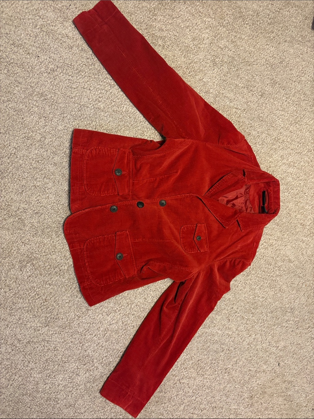 Relativity Red Corduroy Jacket for Women Size: XL
